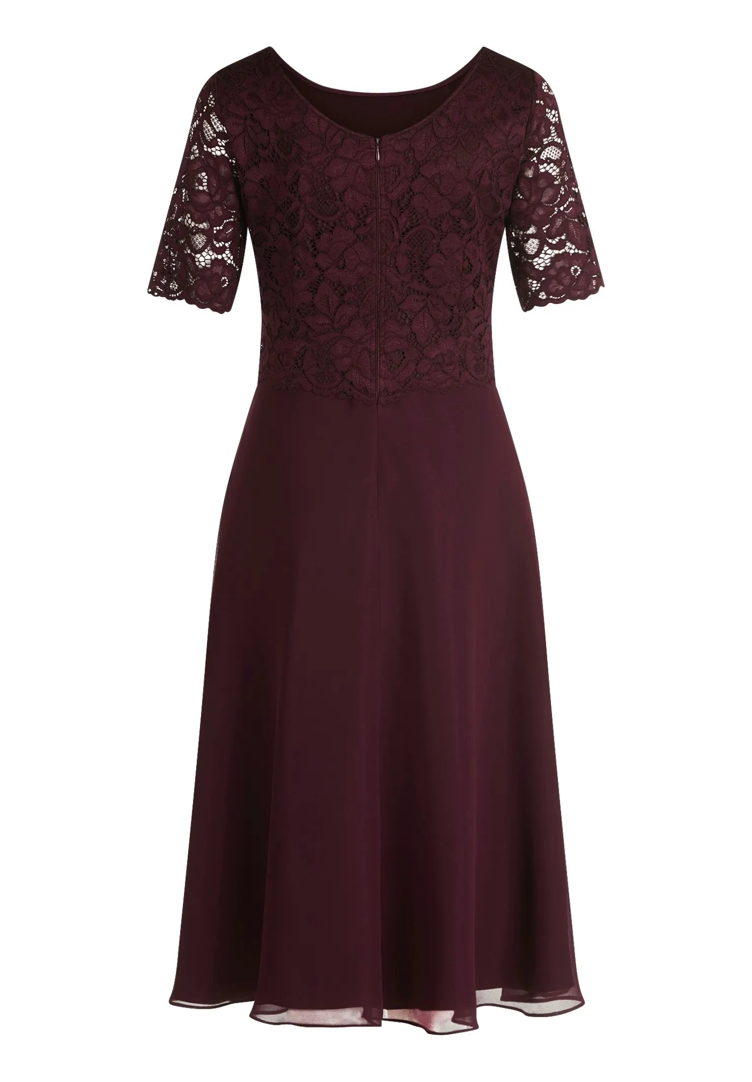 Cocktailkleid mit Spitzenstickerei