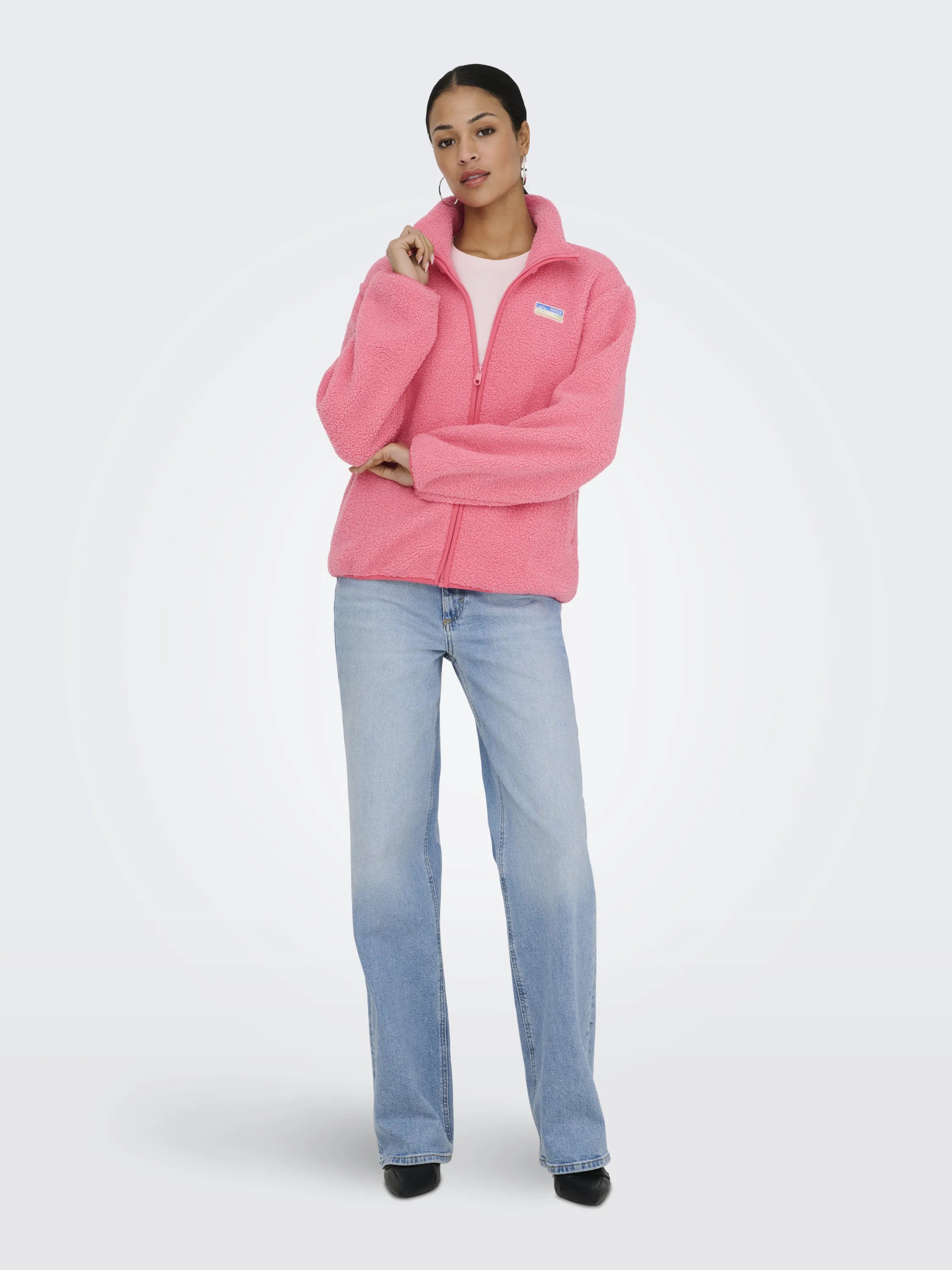 Teddyjacke ONLEVA mit Stehkragen