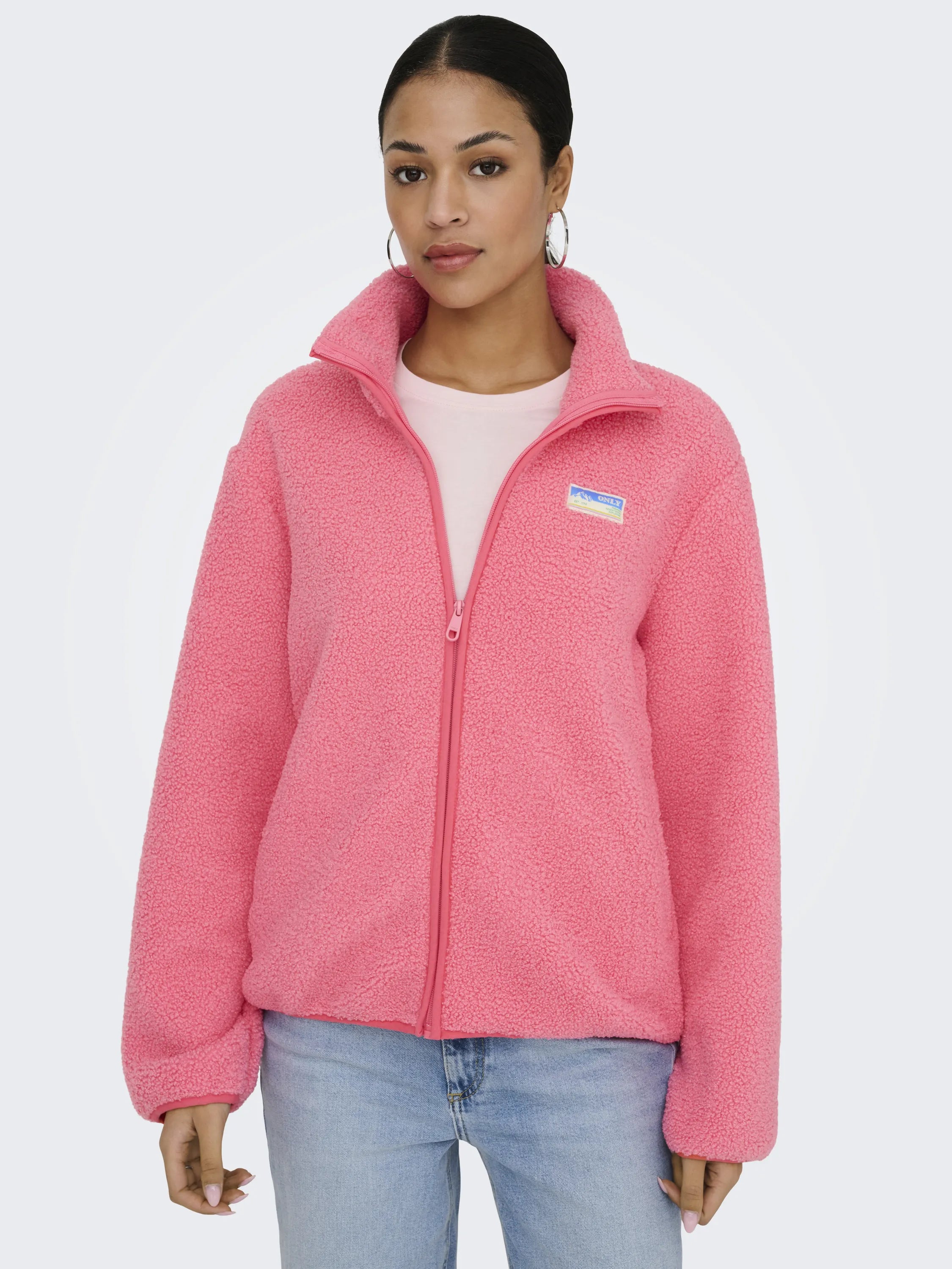 Teddyjacke ONLEVA mit Stehkragen