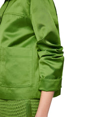 Overshirt aus schimmerndem  Viskosemix