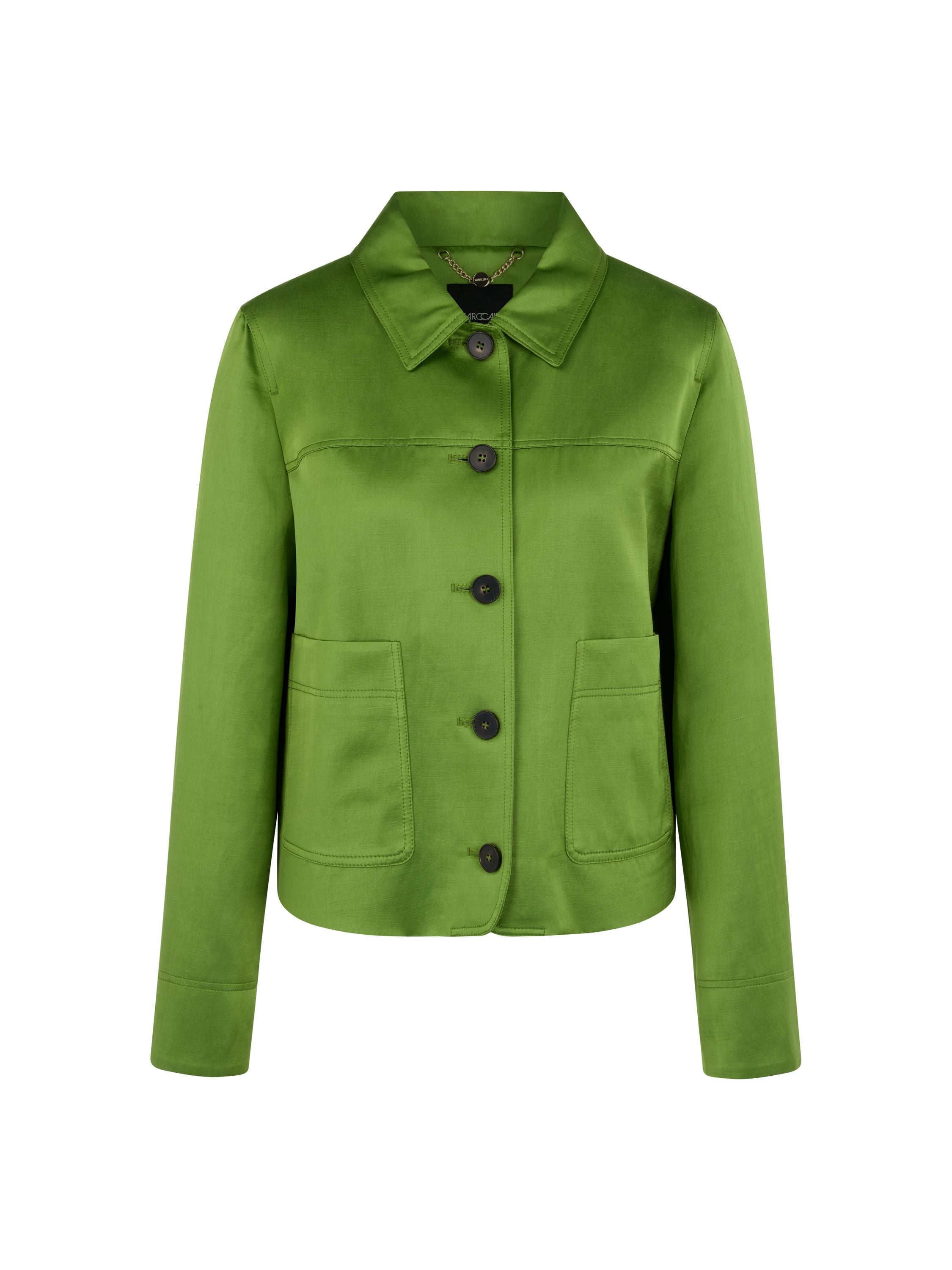 Overshirt aus schimmerndem  Viskosemix
