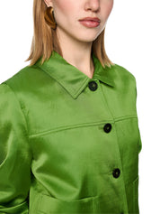 Overshirt aus schimmerndem  Viskosemix