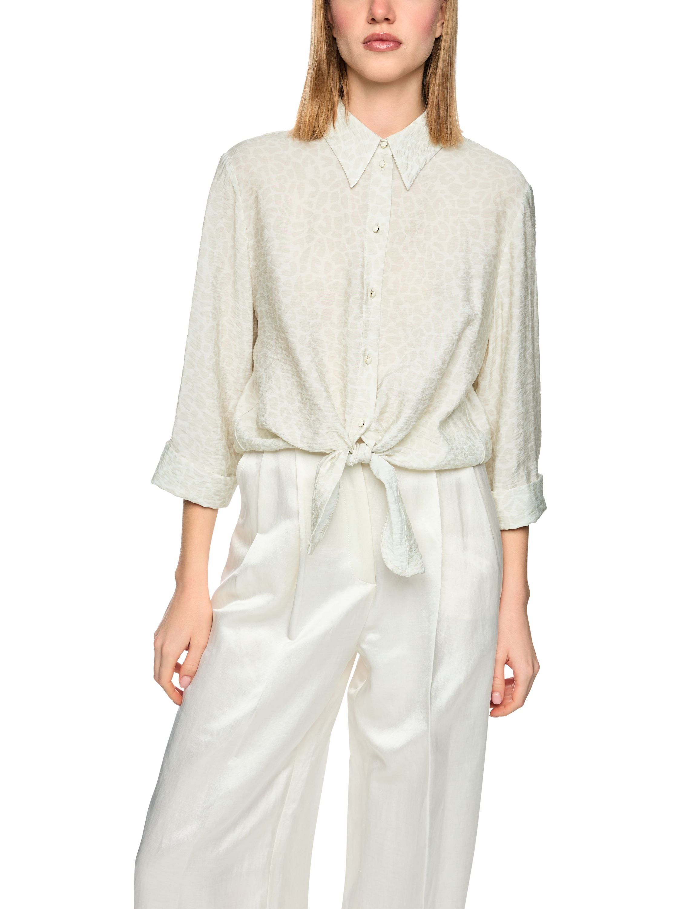 Bluse mit Knotendetail