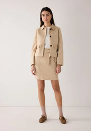 Blazerjacke in Wildleder-Optik