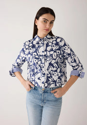Bluse cropped aus Baumwolle