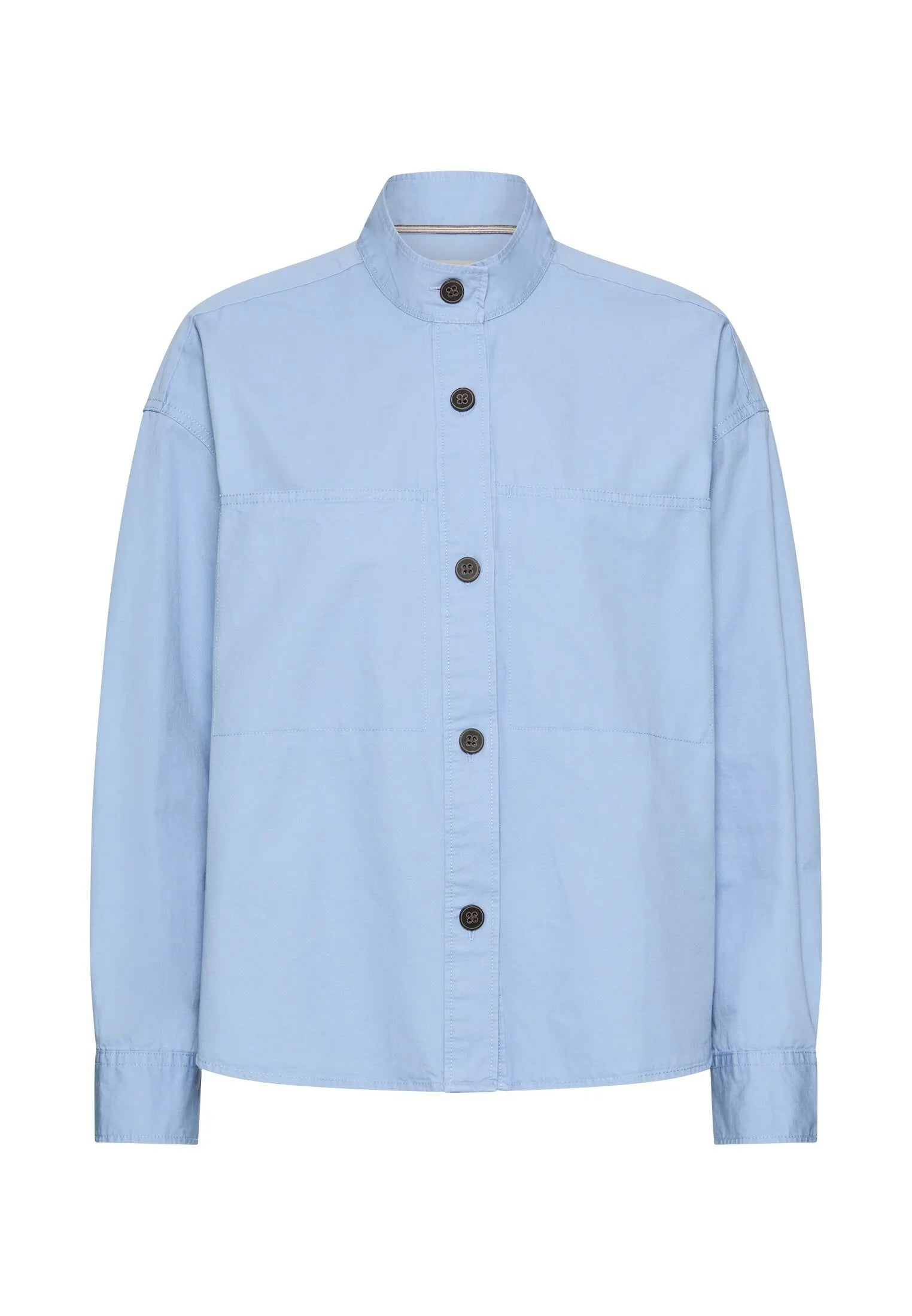 Bluse Relaxed Fit mit Stehkragen