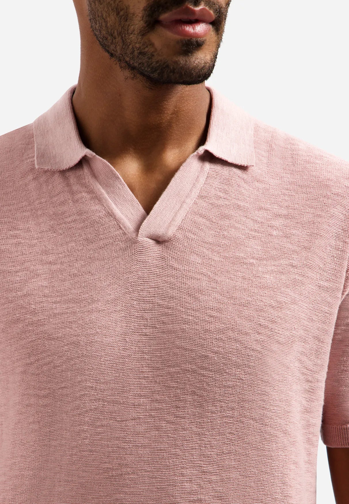 Strick-Poloshirt aus Baumwolle