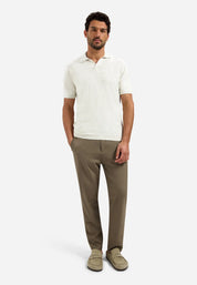 Strick-Poloshirt aus Baumwolle