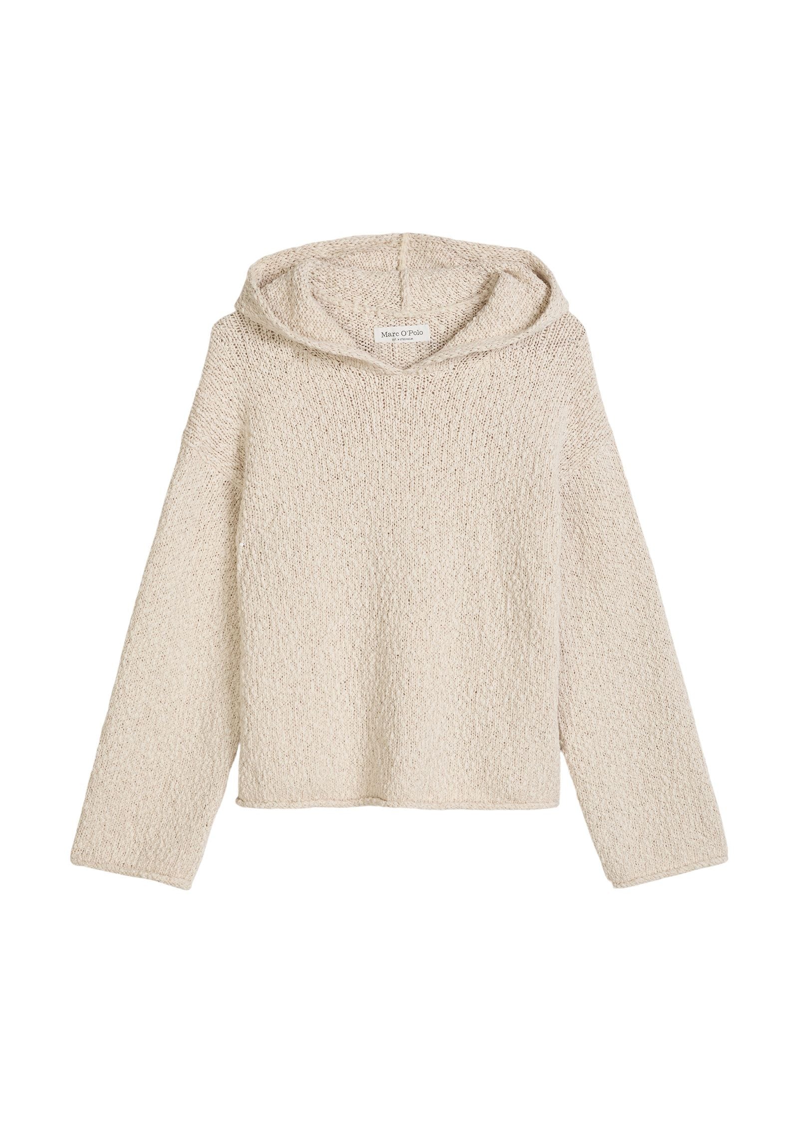 Strickhoodie aus Baumwollmix