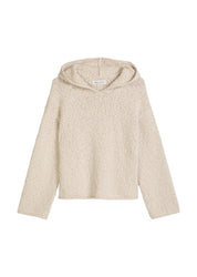 Strickhoodie aus Baumwollmix