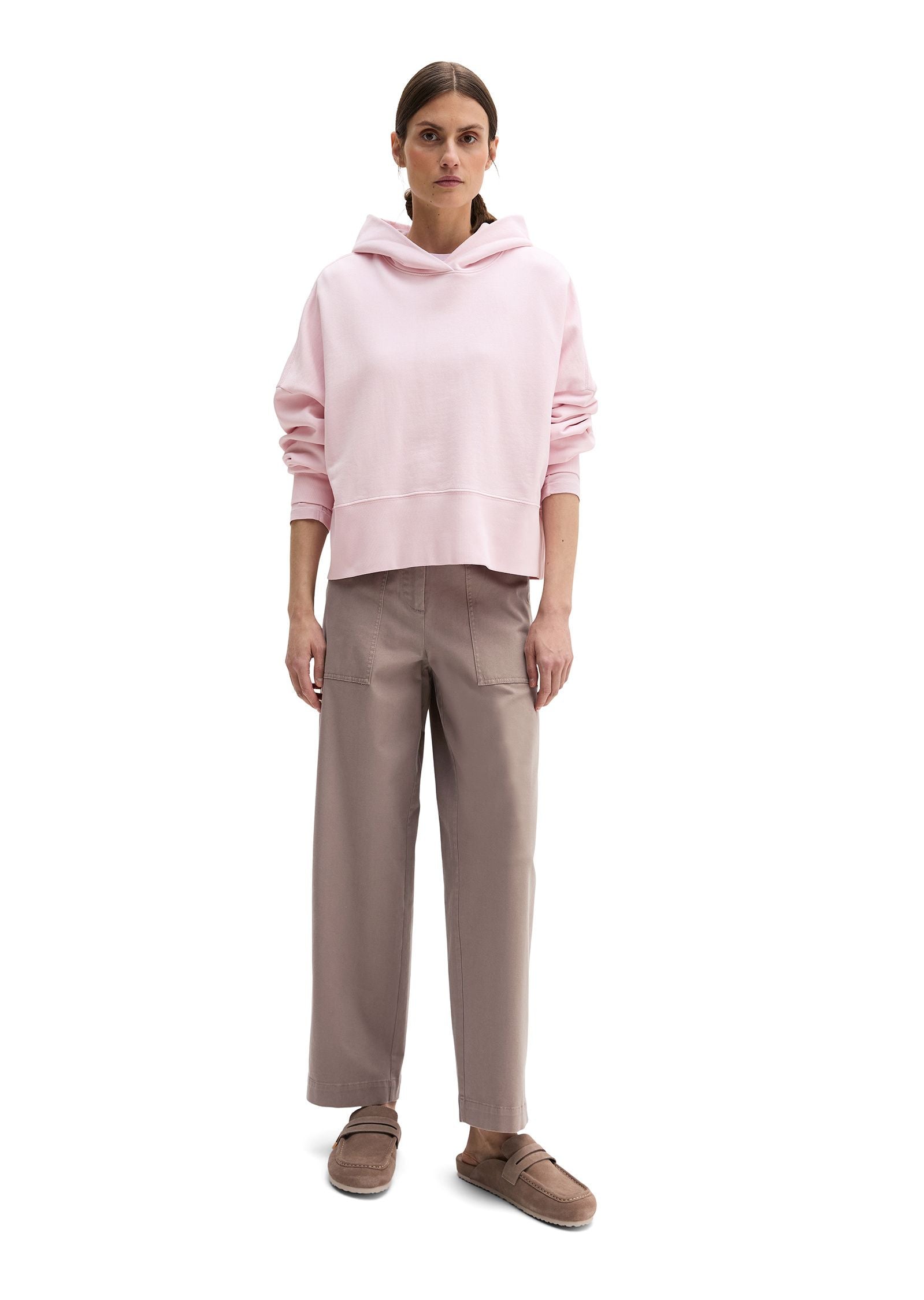 Sweathoodie oversized aus Baumwolle