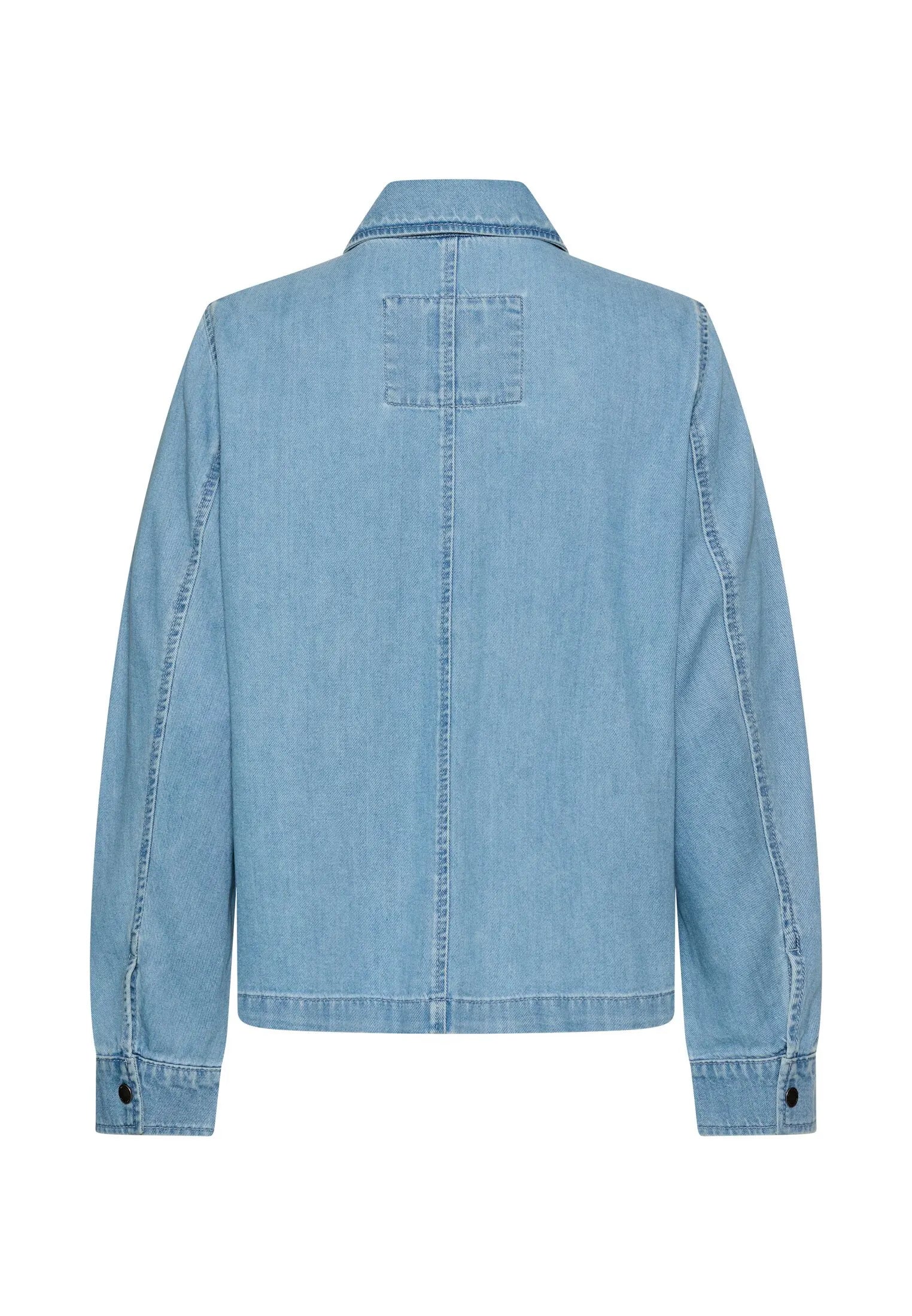 Jeansblazer aus Baumwollmix