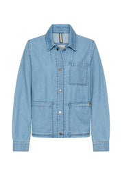Jeansblazer aus Baumwollmix