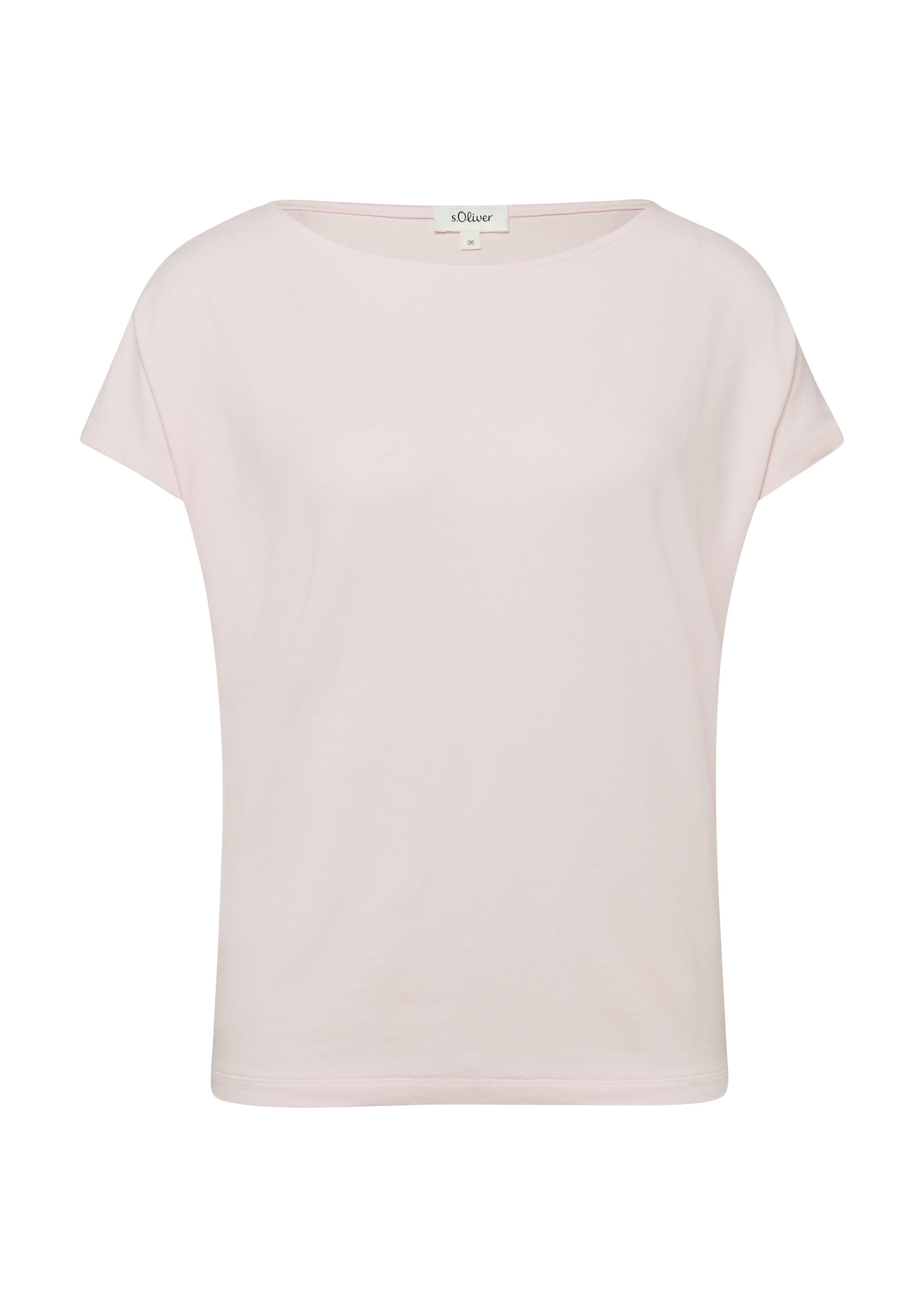 Jerseyshirt mit überschnittenen Schultern