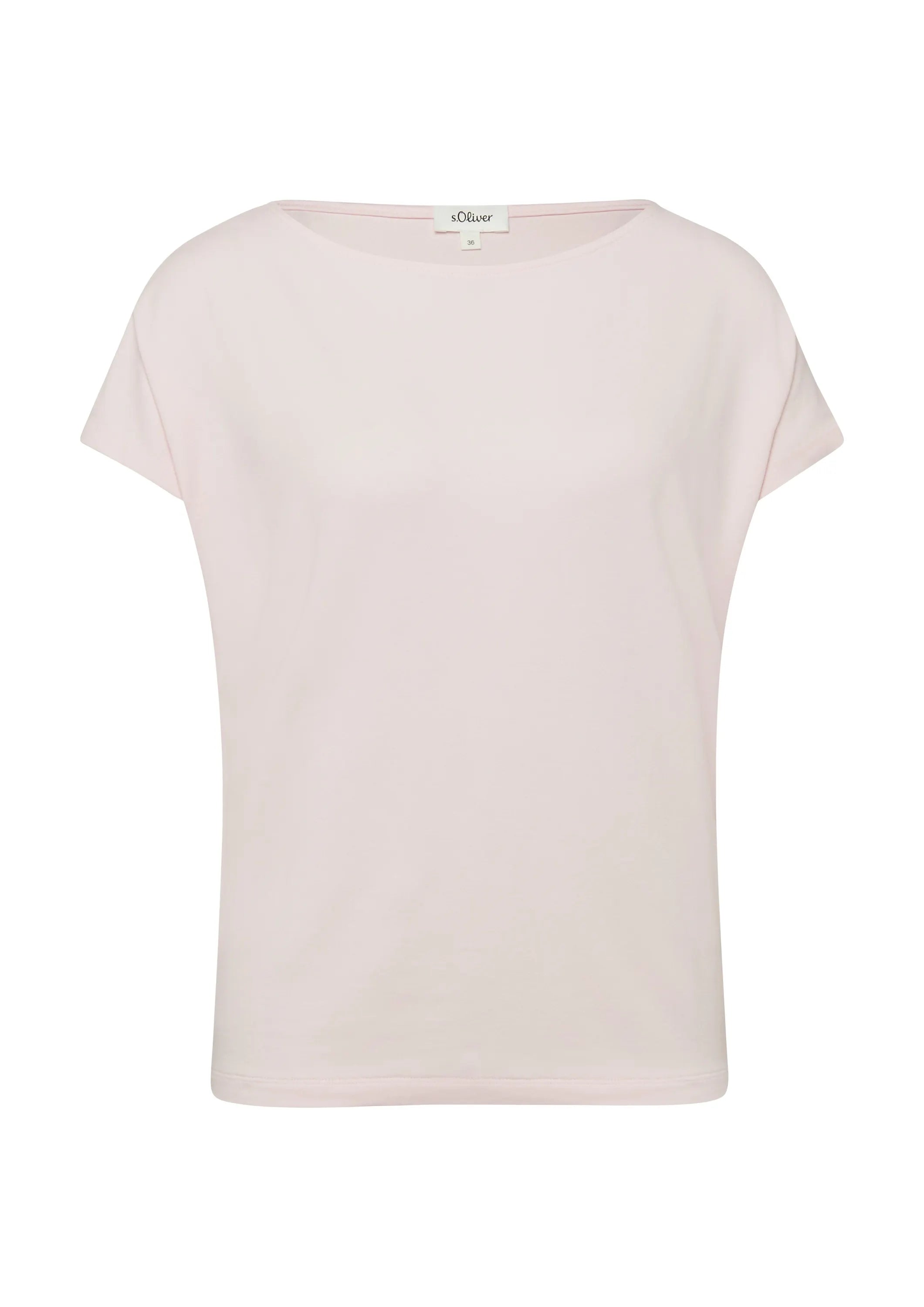 Jerseyshirt mit überschnittenen Schultern