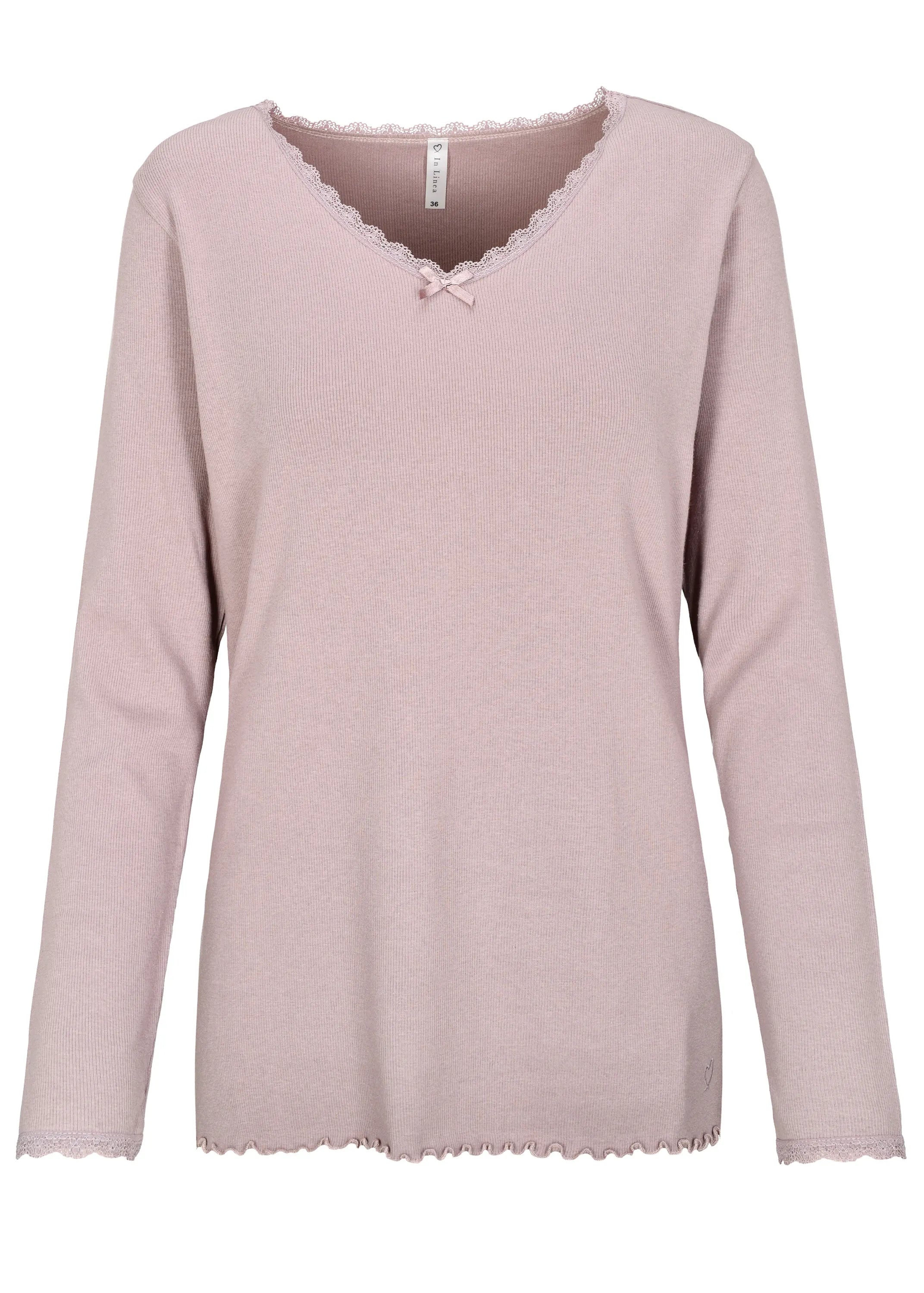 Langarmshirt gerippt