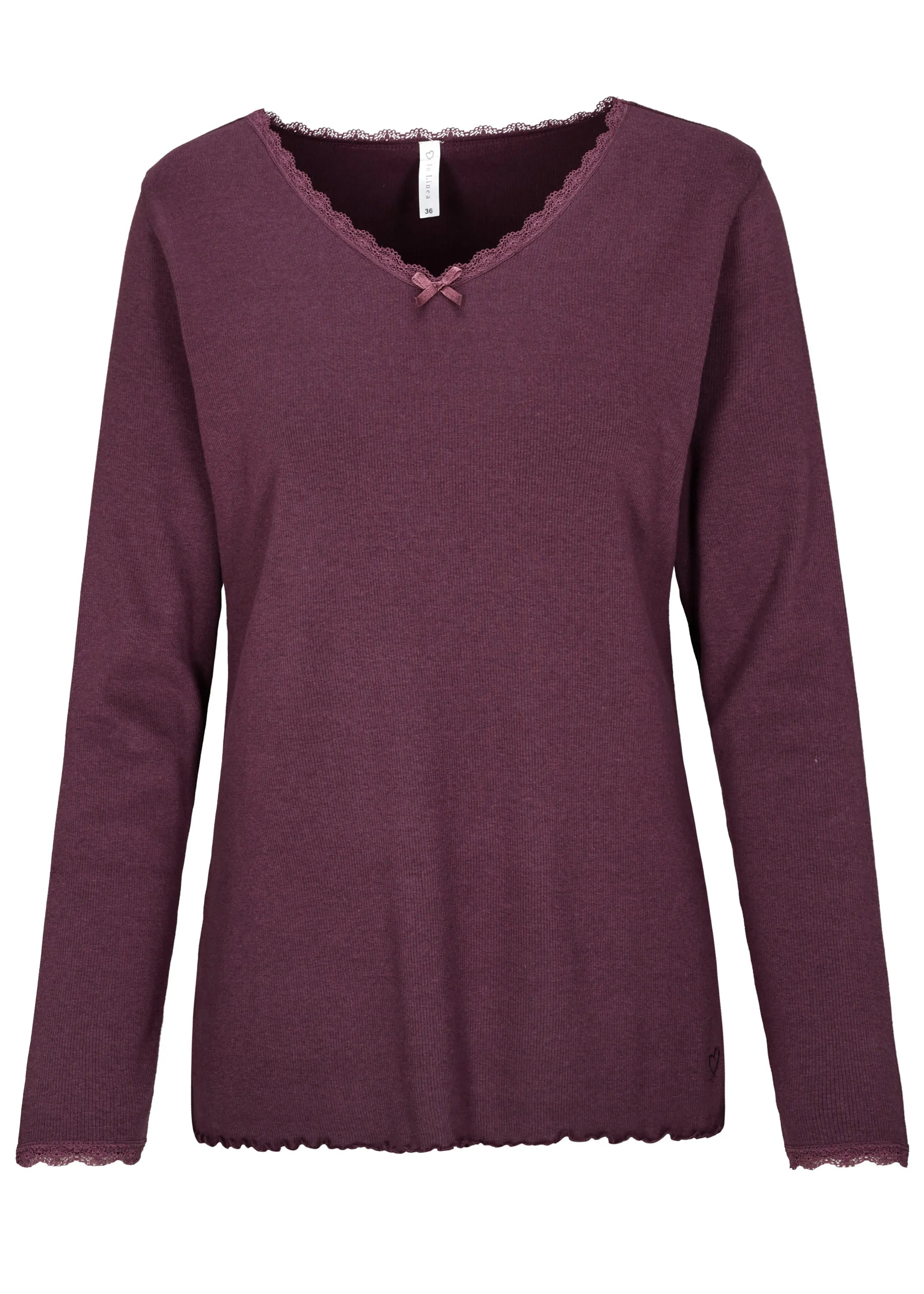 Langarmshirt gerippt