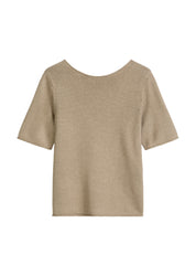 Strickpullover aus Leinenmix