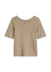 Strickpullover aus Leinenmix