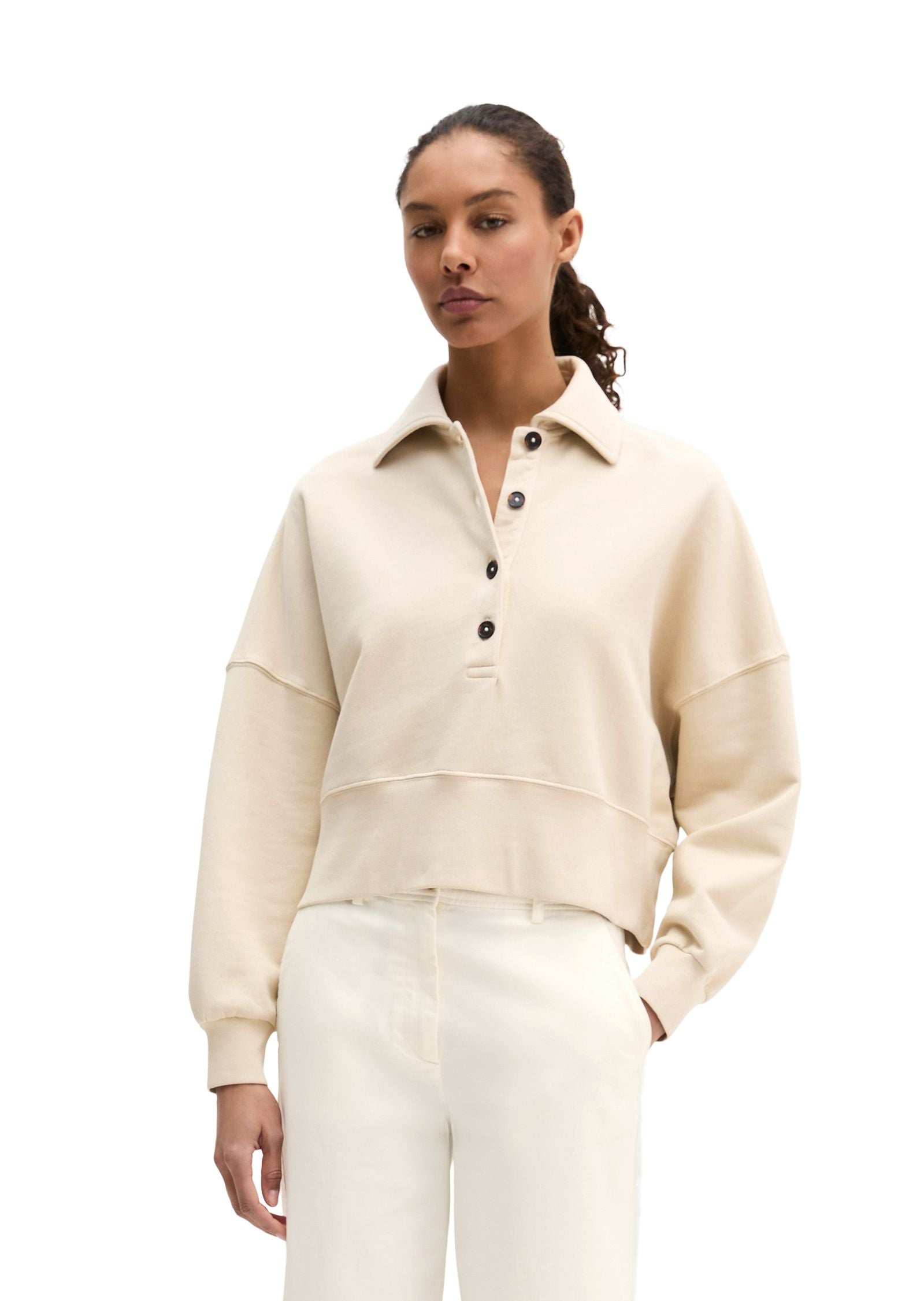 Sweatshirt oversized aus Baumwolle