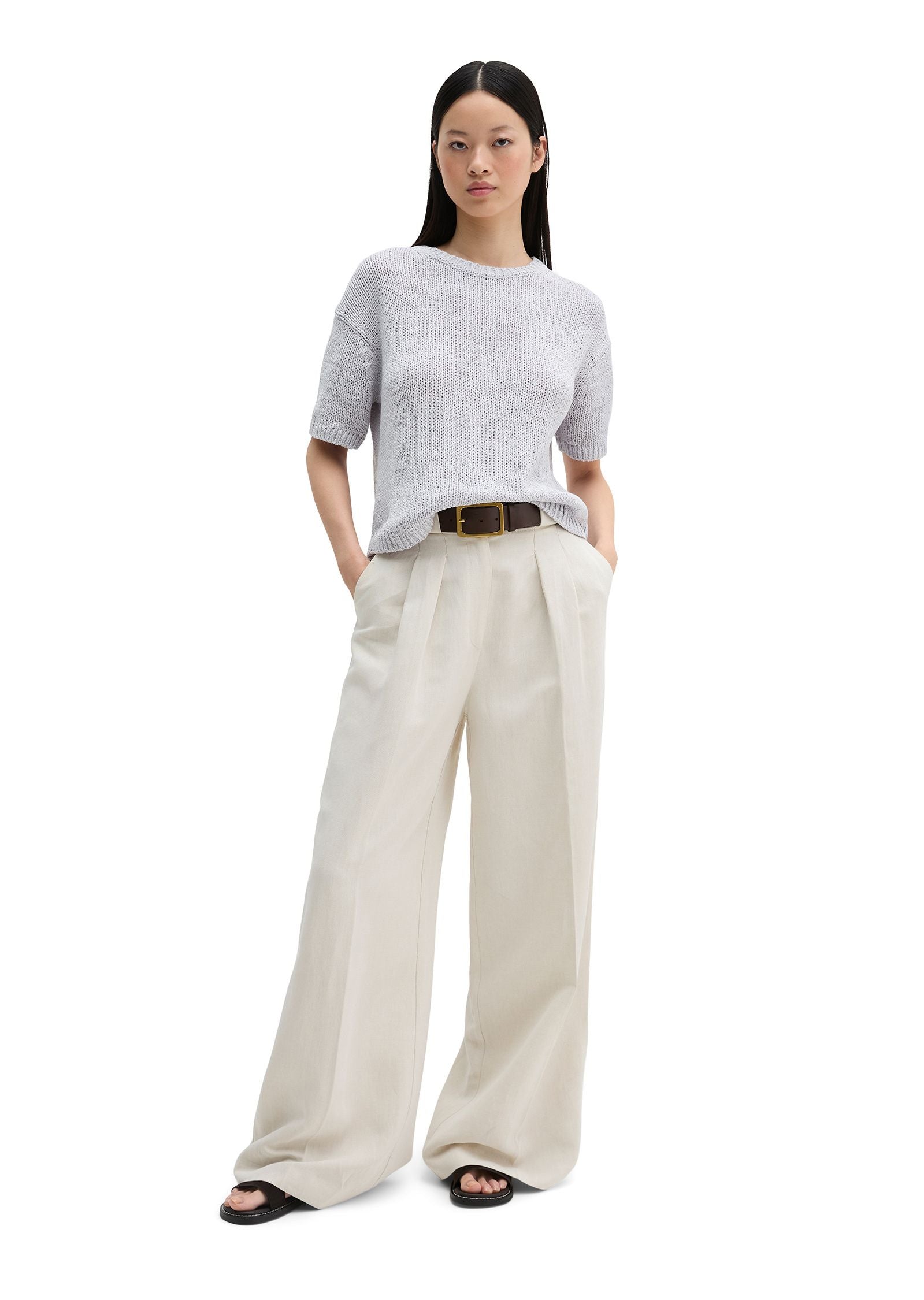 Strick-T-Shirt Loose Fit