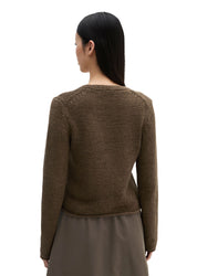 Strickcardigan aus Baumwollmix