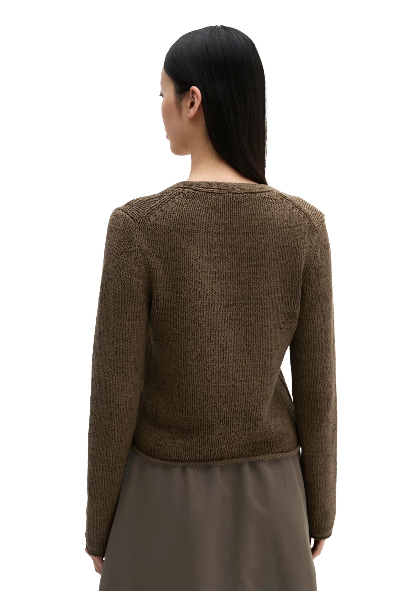 Strickcardigan aus Baumwollmix