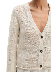 Strickcardigan aus Baumwollmix