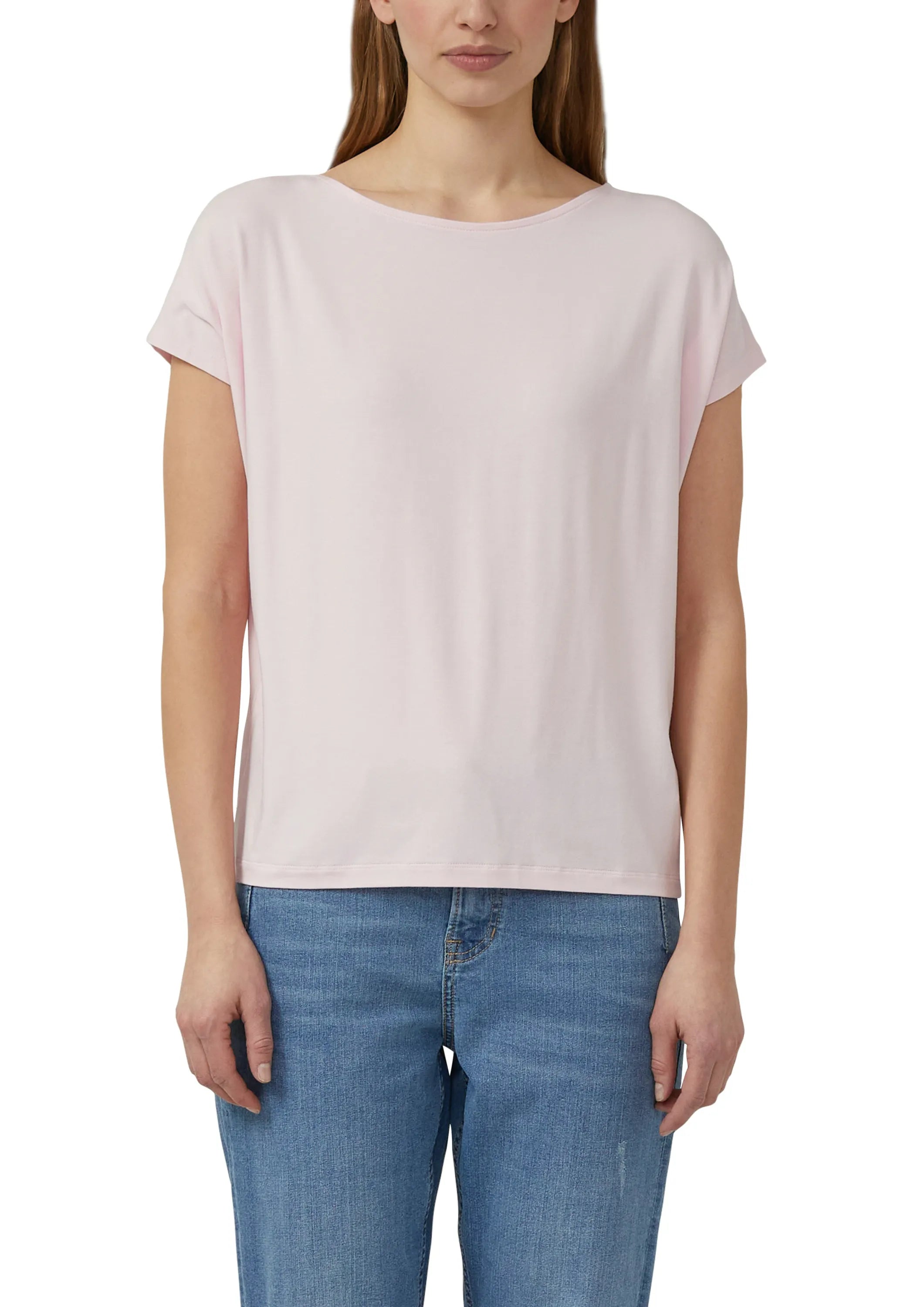Jerseyshirt mit überschnittenen Schultern