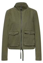 Baumwolljacke mit Stehkragen