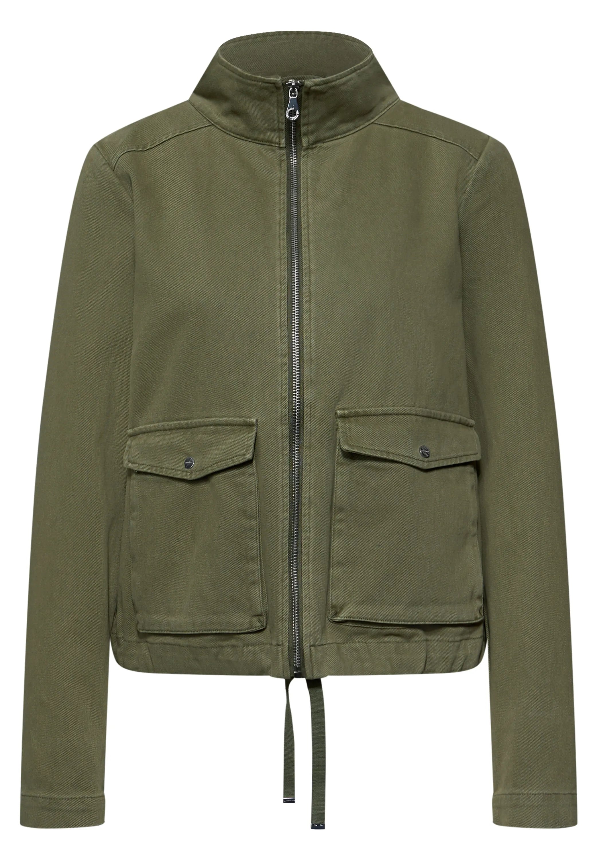 Baumwolljacke mit Stehkragen