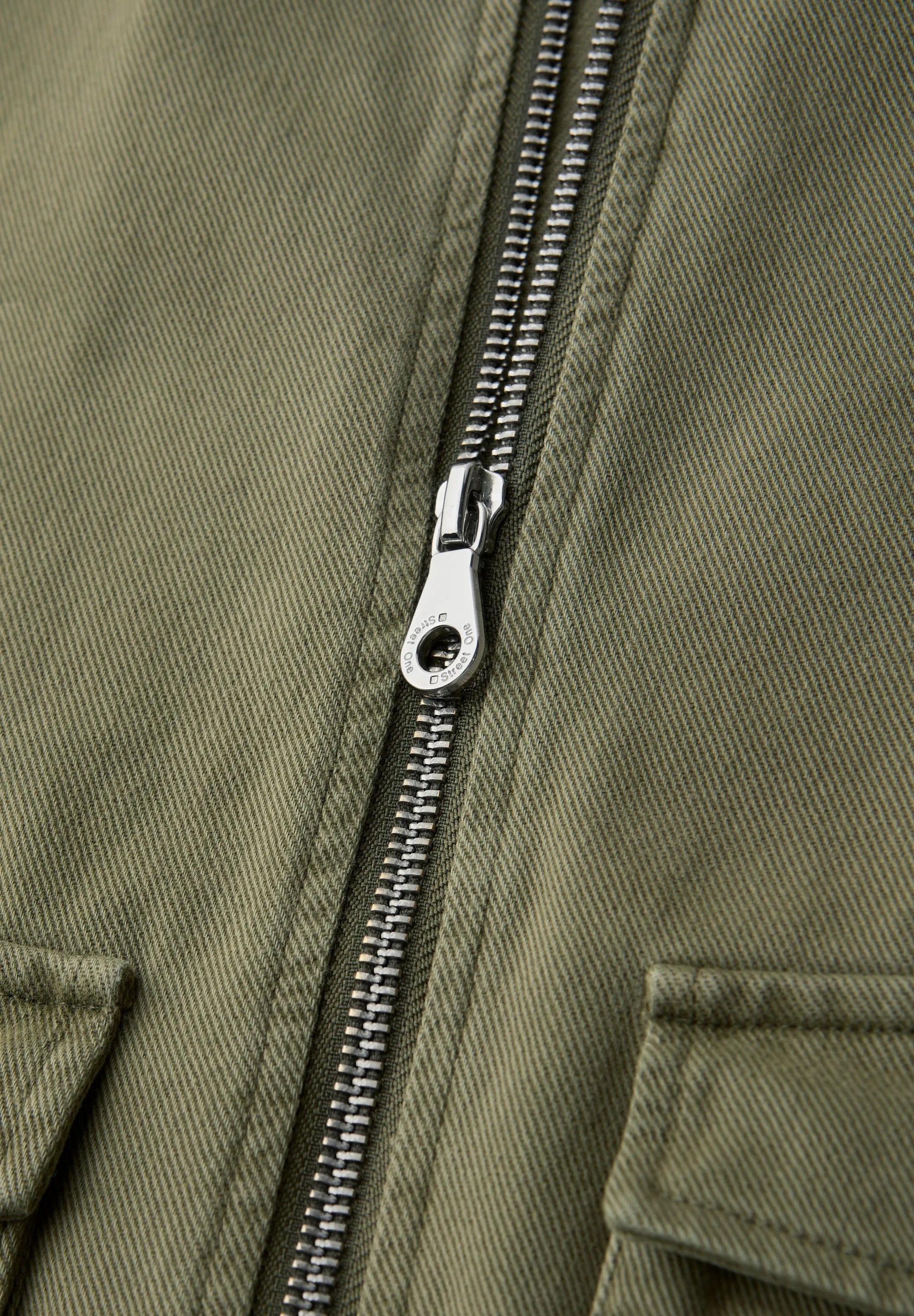 Baumwolljacke mit Stehkragen
