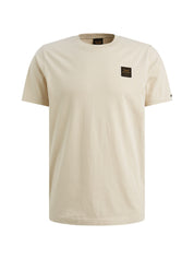 Short sleeve r-neck special washed, Bone White