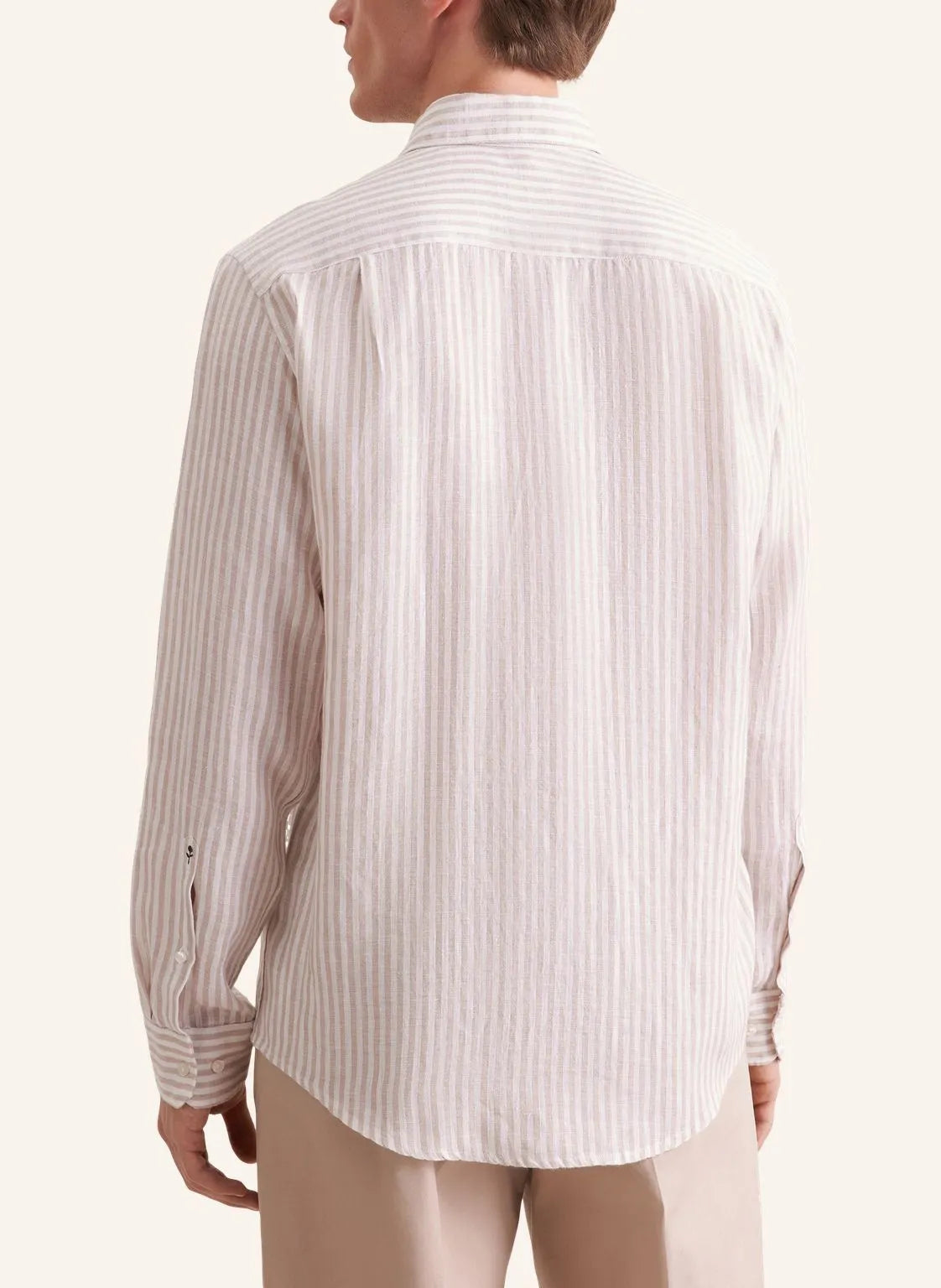 Leinenhemd gestreift Regular Fit