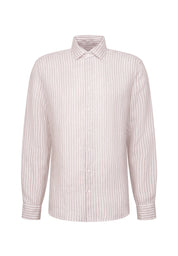 Leinenhemd gestreift Regular Fit