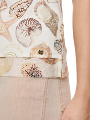 Shirt mit Muschelprint