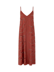Sommerkleid Midi mit V-Ausschnitt