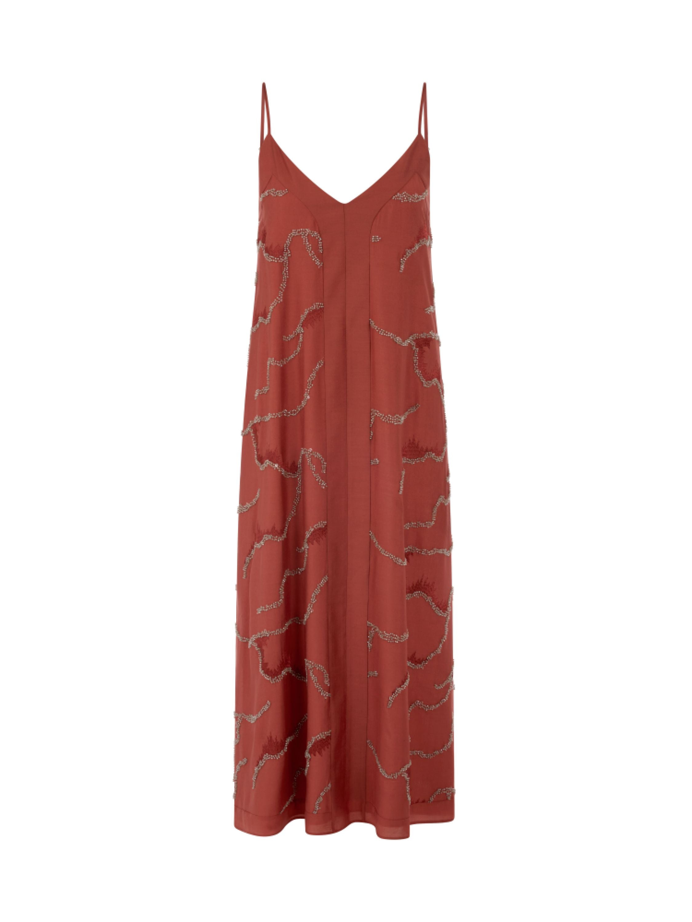 Sommerkleid Midi mit V-Ausschnitt