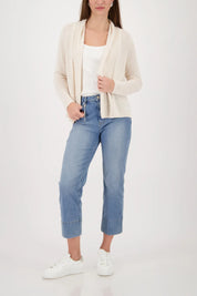 Strickjacke mit Schalkragen