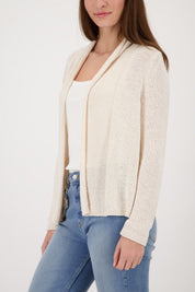 Strickjacke mit Schalkragen