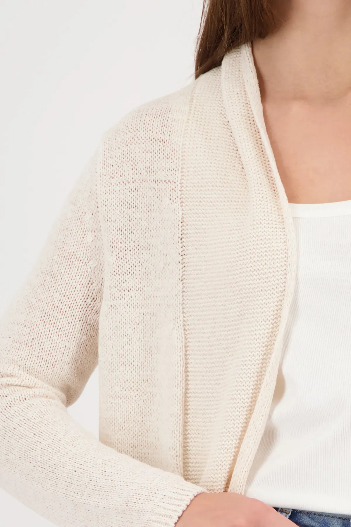 Strickjacke mit Schalkragen