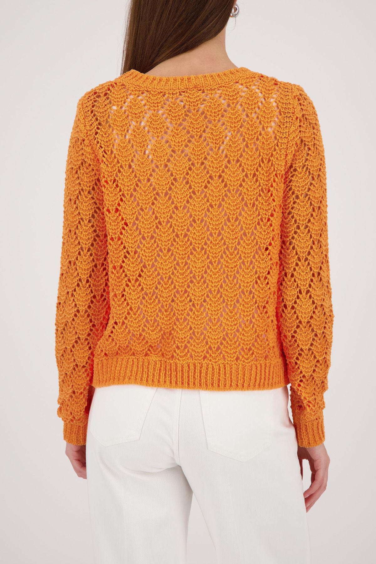 Strickpullover mit Rundhalsausschnitt