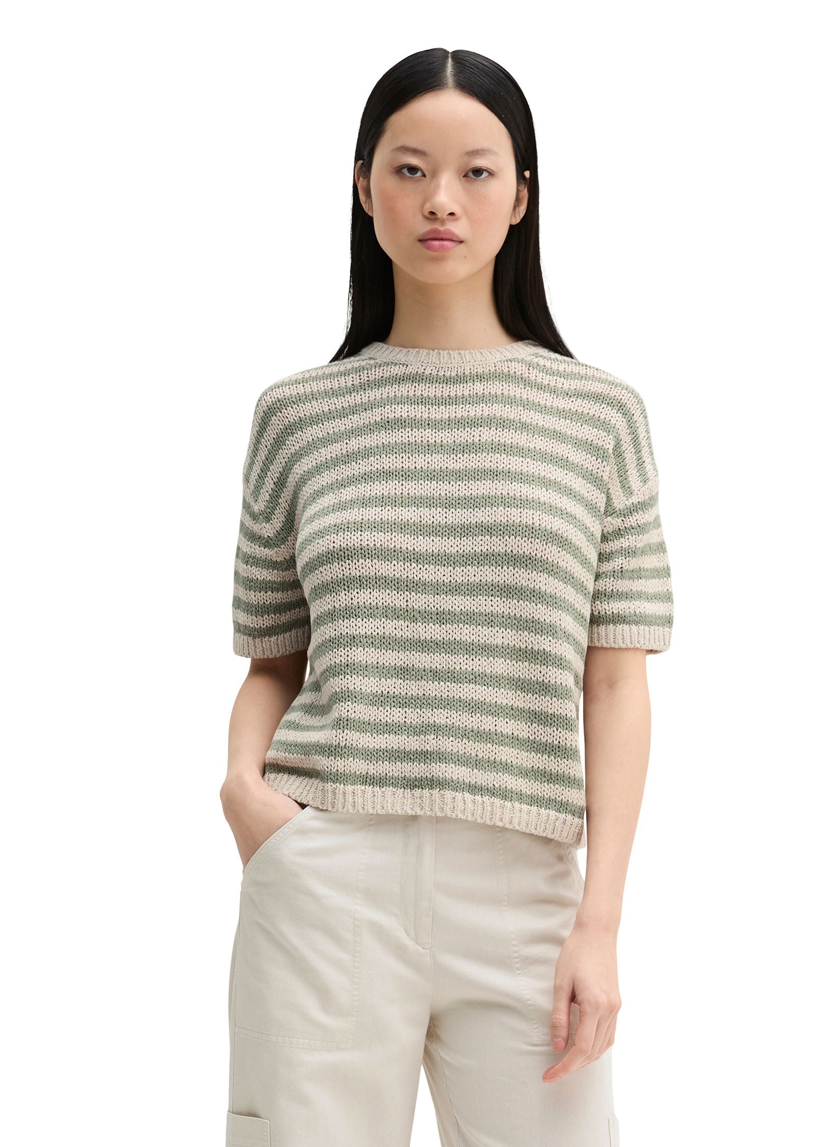 Strickpullover aus Baumwollmix