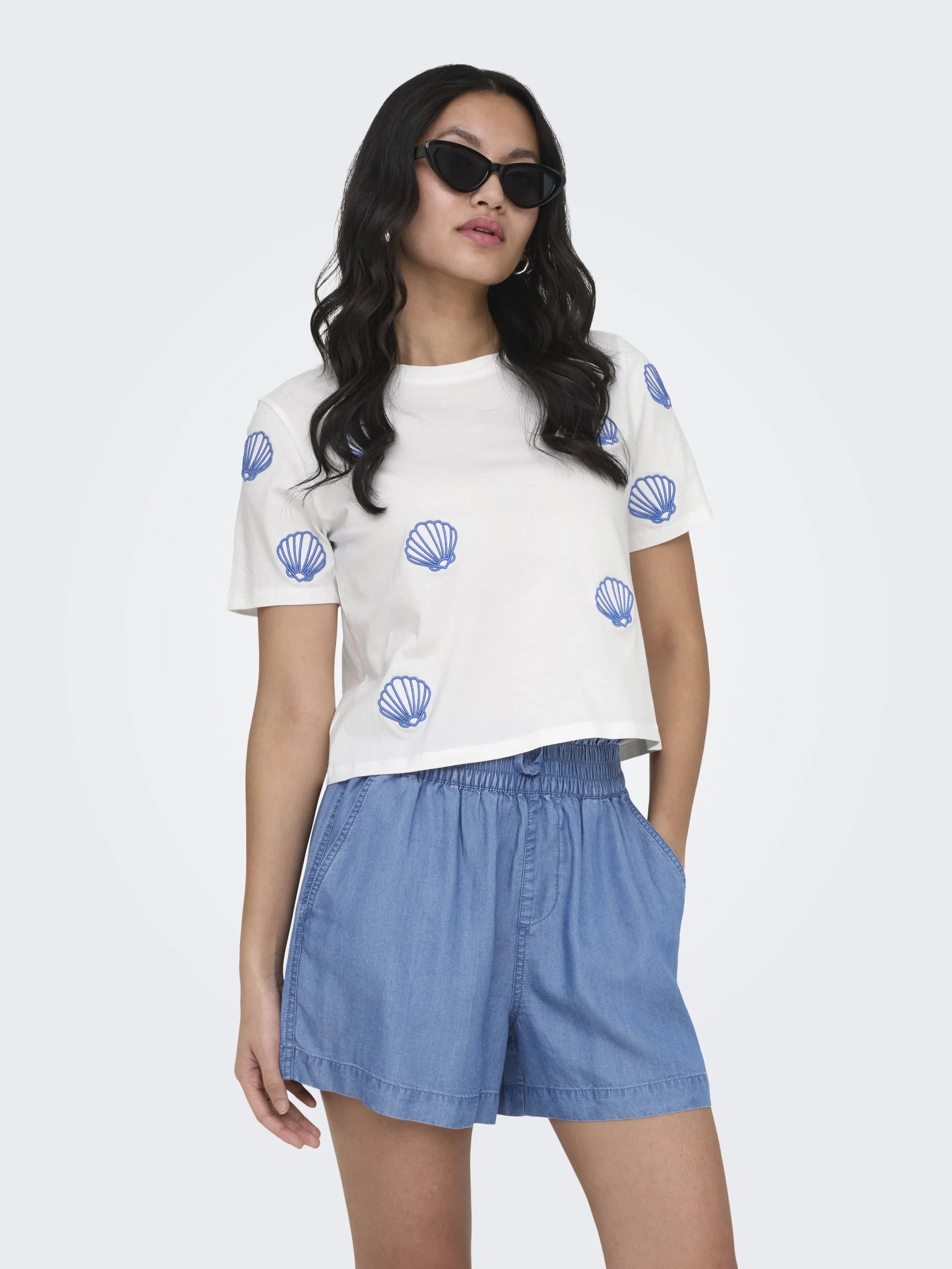 T-Shirt ONLMARISSE aus Baumwolle