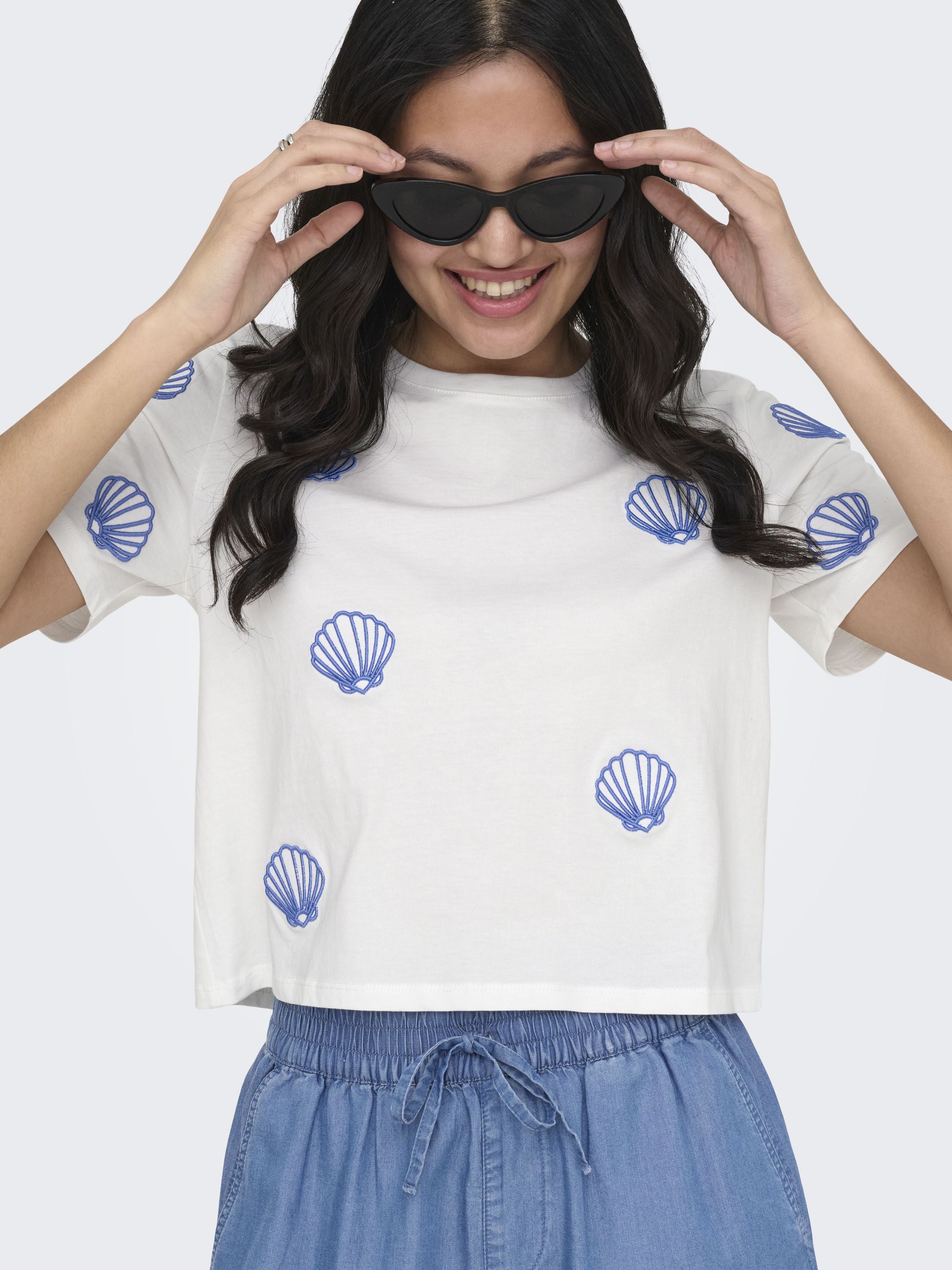 T-Shirt ONLMARISSE aus Baumwolle