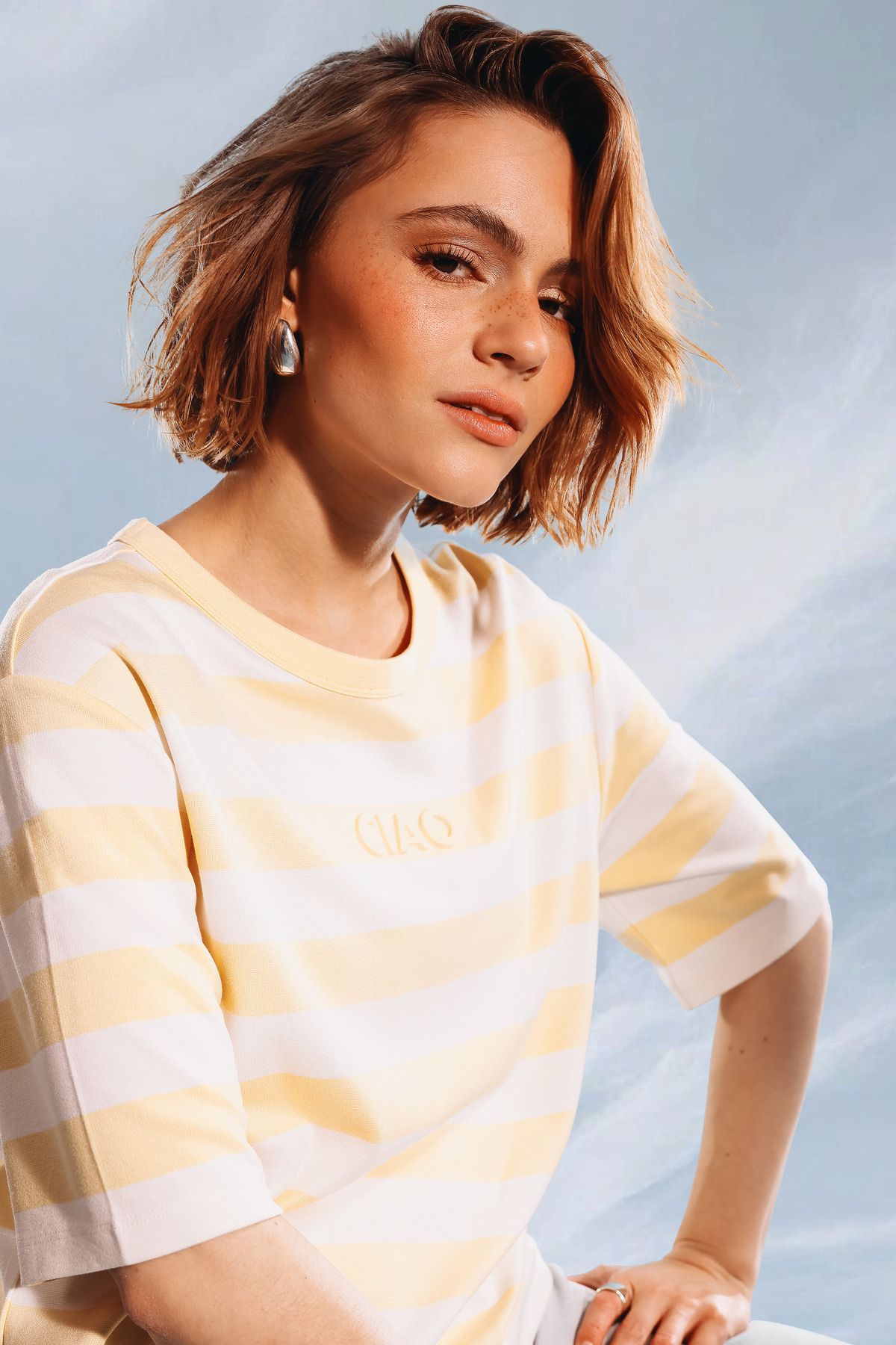 T-Shirt aus Viskosemix