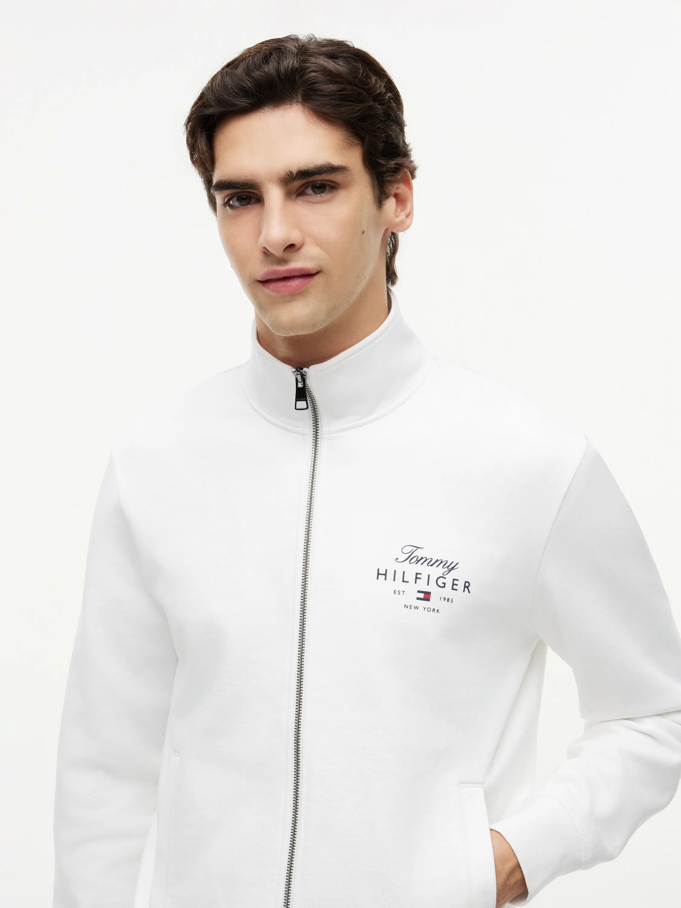 Sweatshirtjacke aus Baumwolle