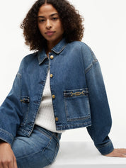 Jeansjacke Regular Fit Cropped