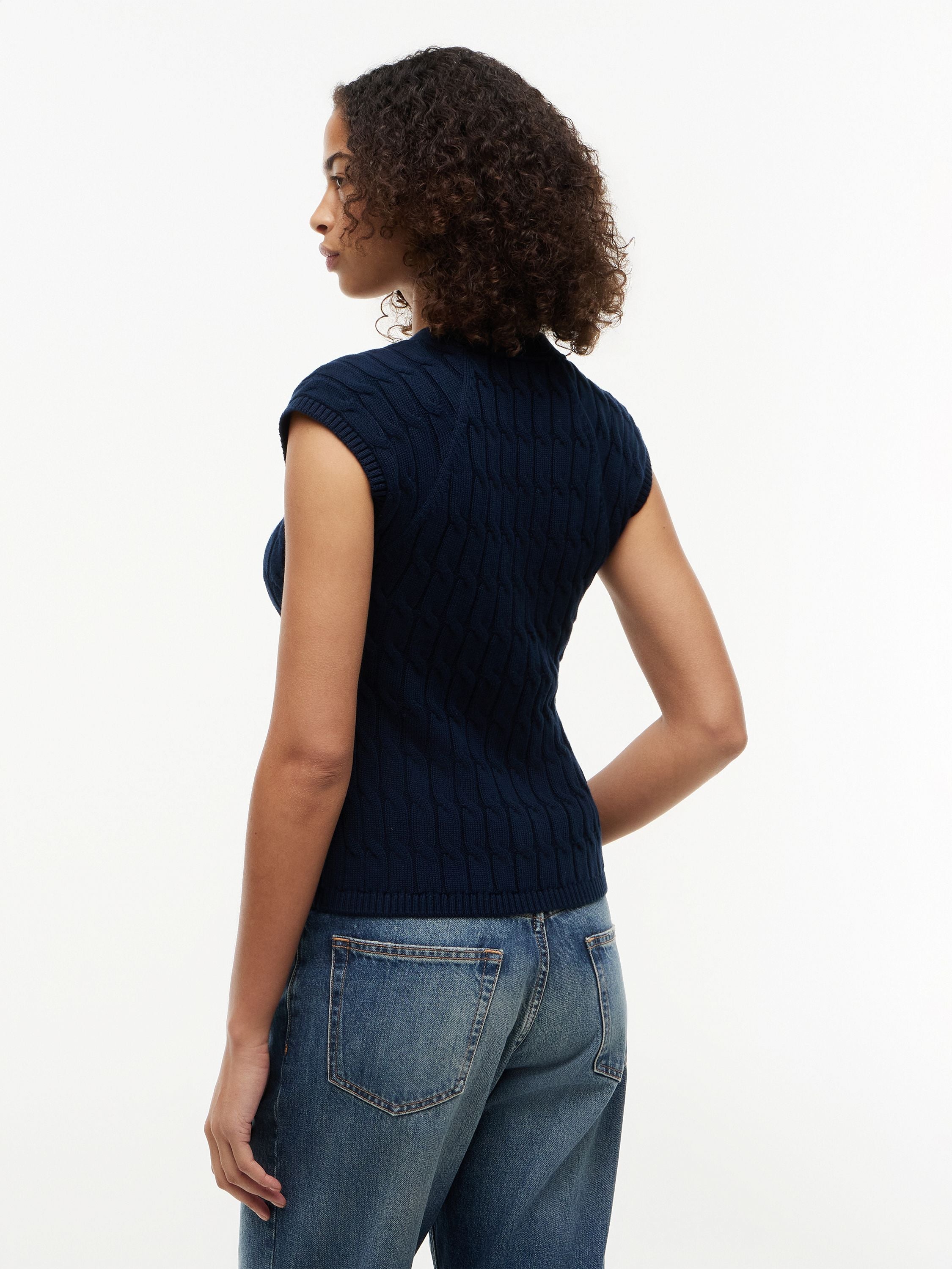 Strickweste aus Baumwolle