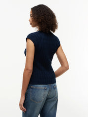 Strickweste aus Baumwolle